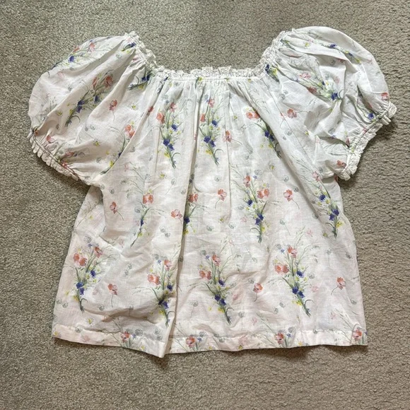 DOEN Frederica Top in Painted Bouquet XS - Picture 4 of 4